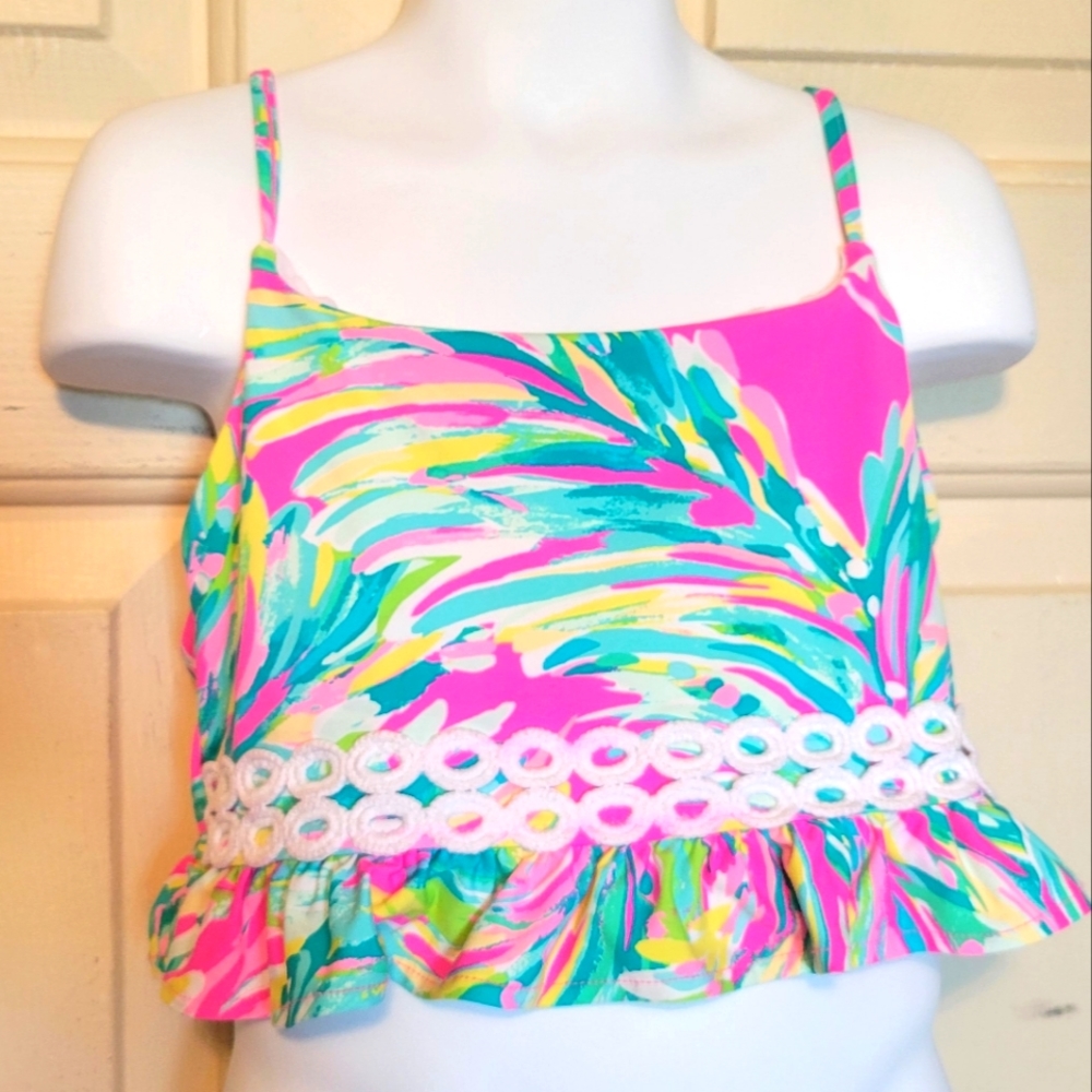 Lilly pulitzer Ruffle F 50+  swim top